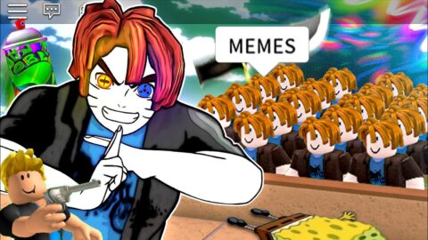 roblox murder mystery 2 bacons funny moments (memes)